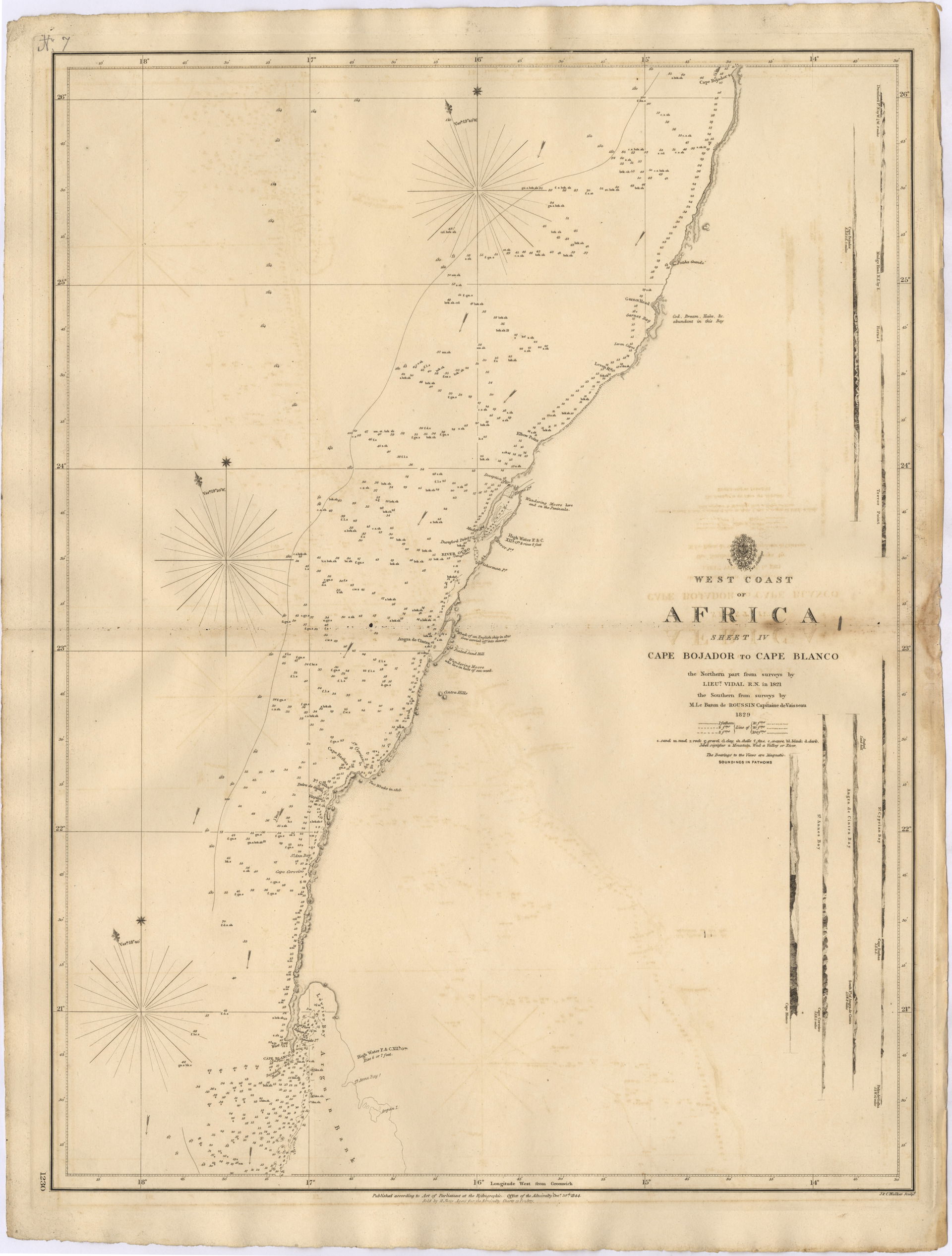 Nautical chart of the west Coast of Africa : Sheet IV : Cape Bo…