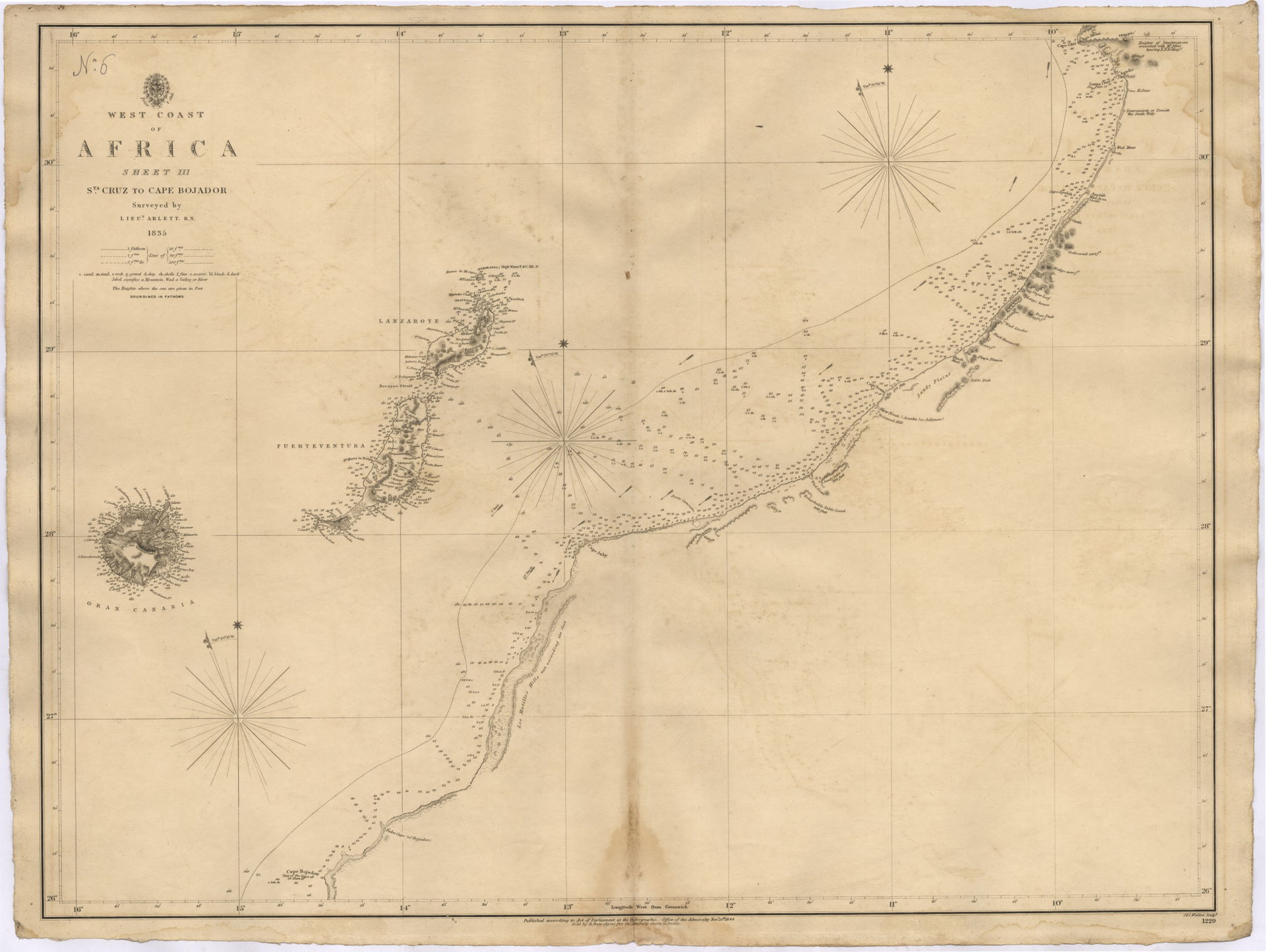 Nautical chart of the west Coast of Africa : Sheet III : Sta. C…