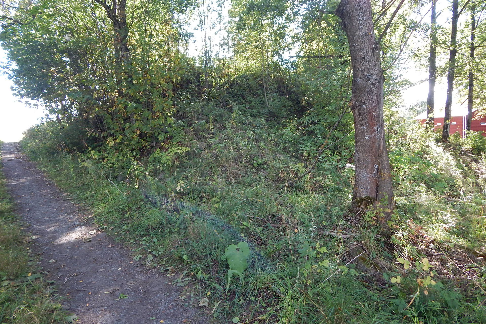 Den sørvestre gravhaugen (eller delen av gravhaug) øst for Otte…