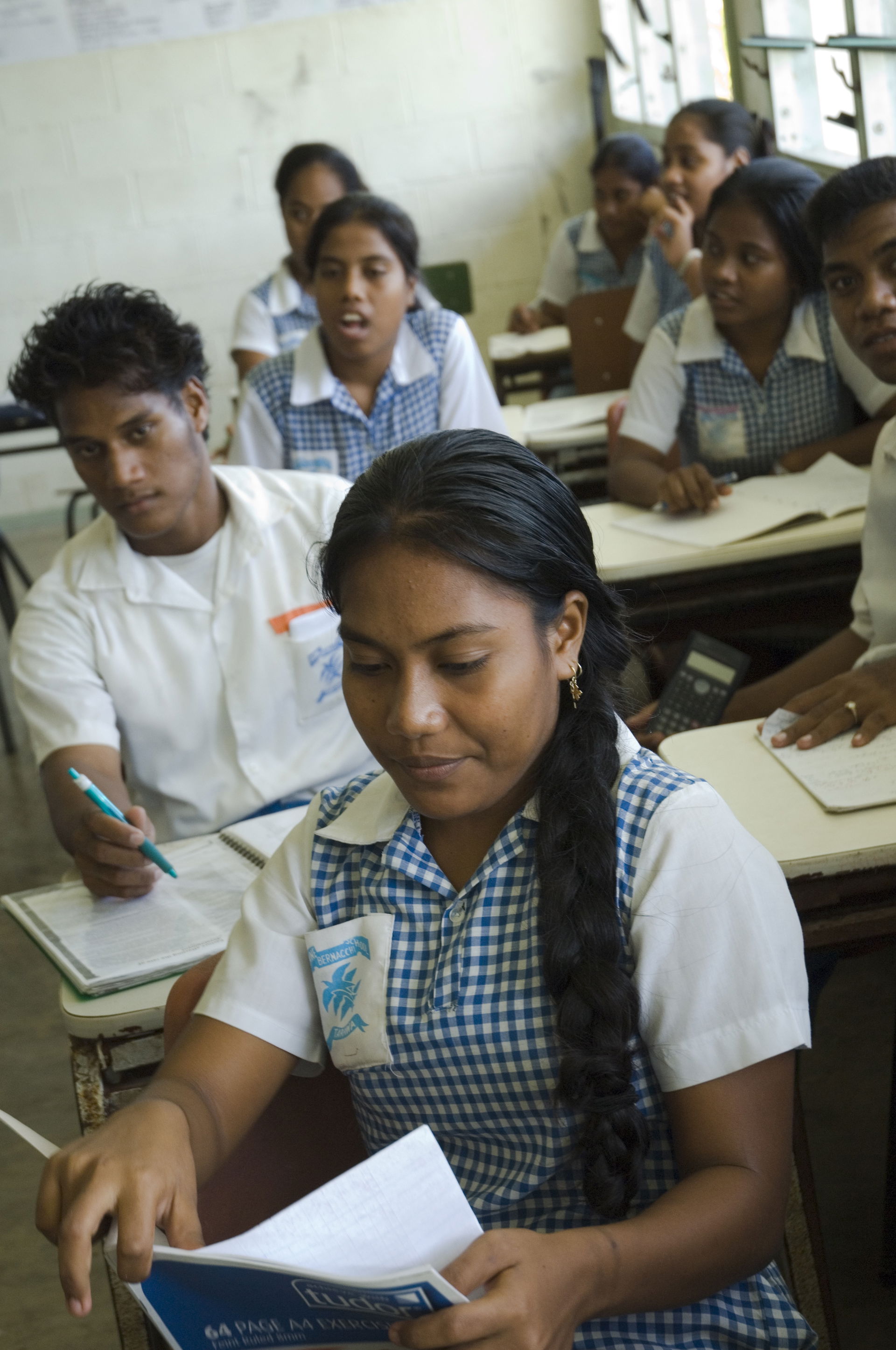 Secondary School students in Bikenibeu. Kiribati 2007. Photo: L…