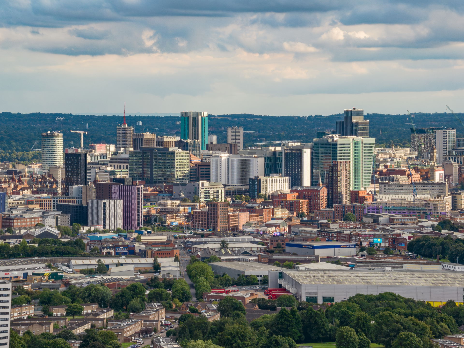 Skyline, Birmingham, England, UK - view from the north