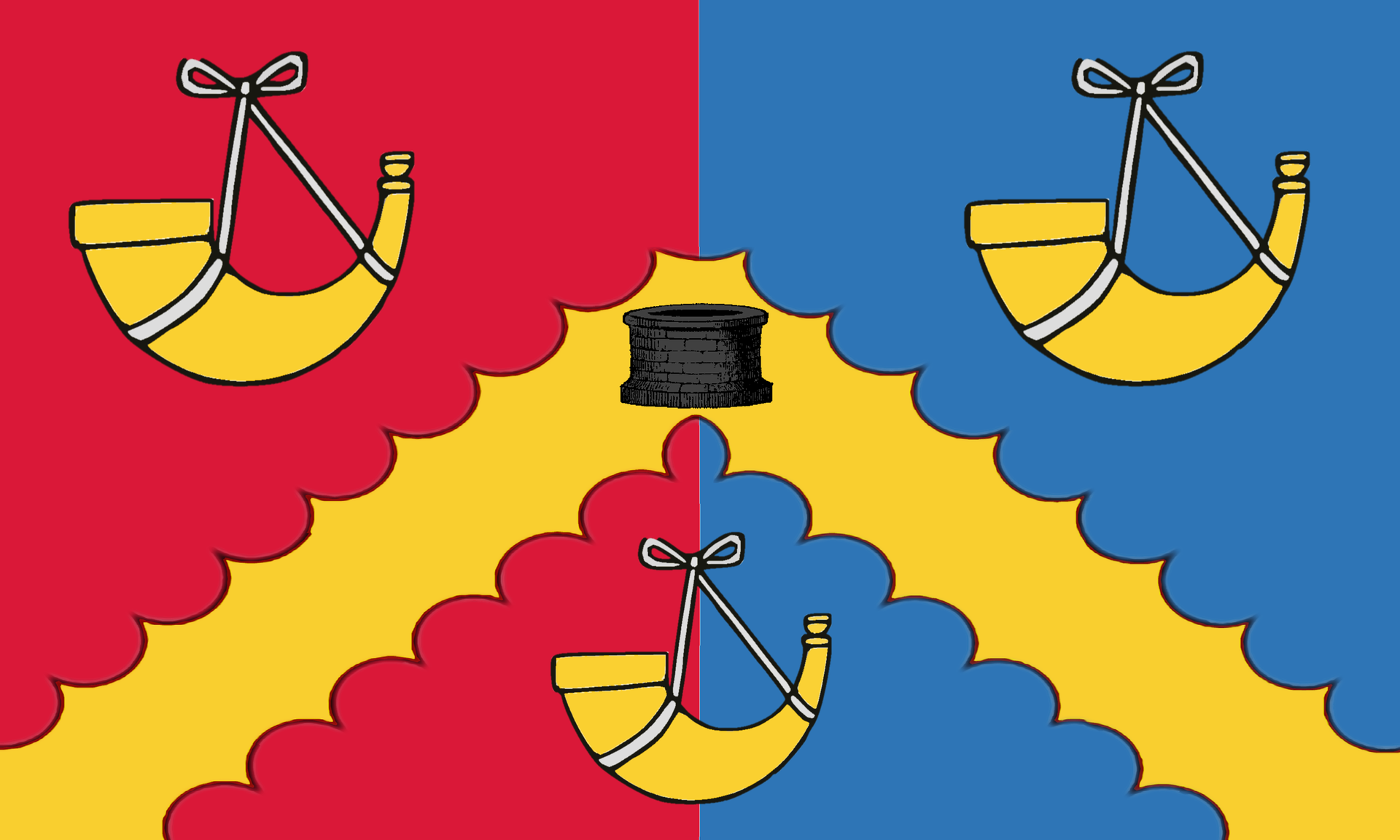 Flag of Bradford, unofficial arms banner
