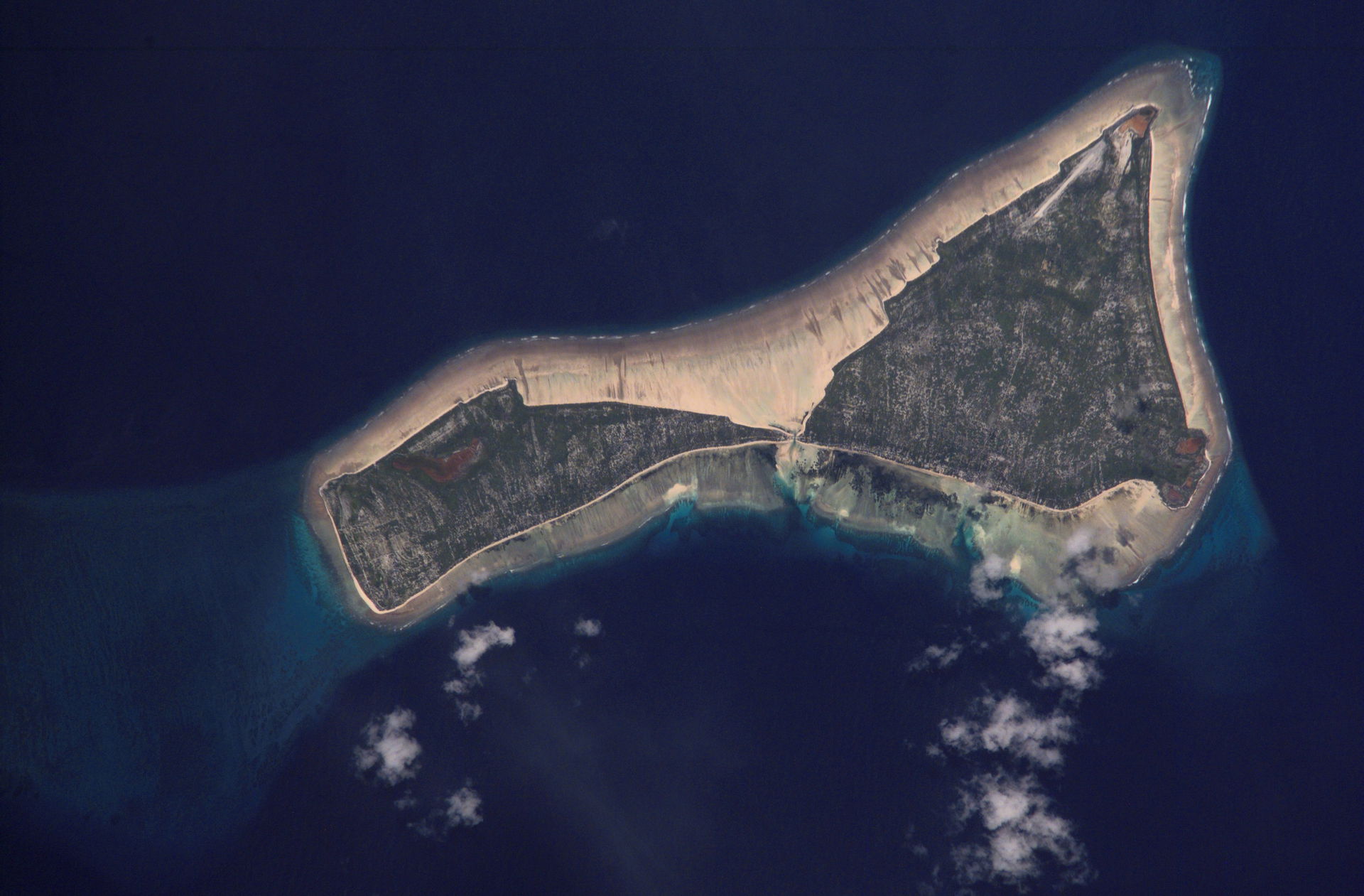 NASA astronaut image of Kuria Atoll, Gilbert Islands, Kiribati