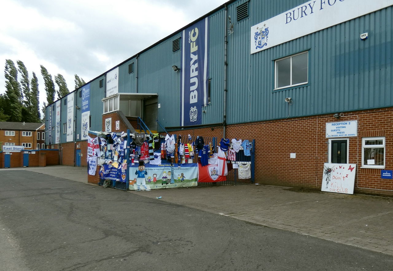 Outside Bury Football Club
