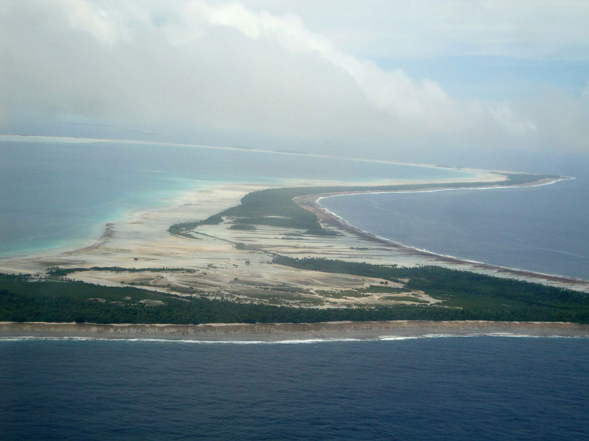Causeway between Tanimaiaki and Keuea, Butaritari, Kiribati