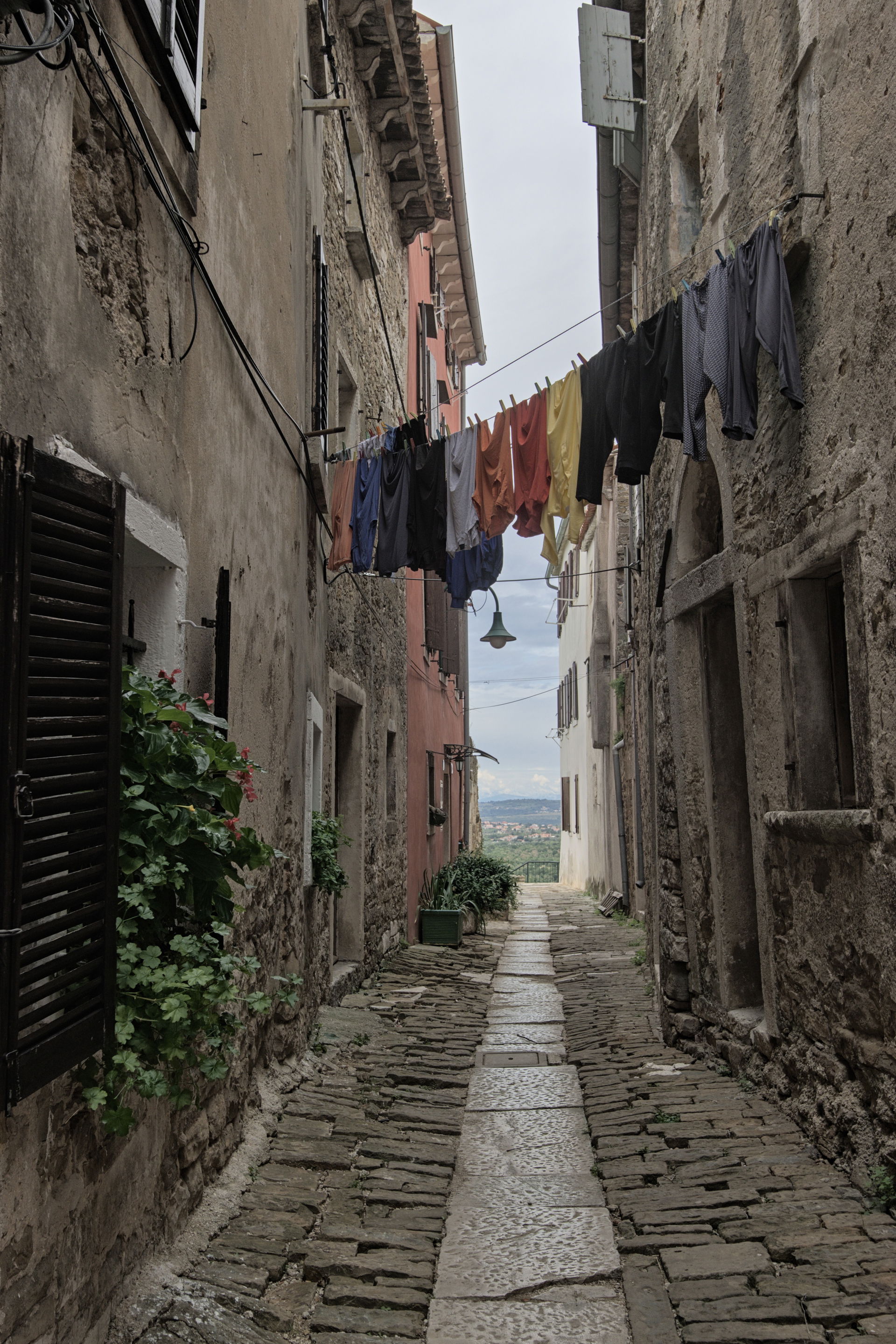 Narrow street in Buje.
