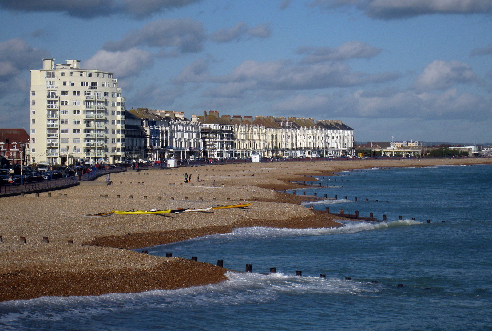 Eastbourne Beach Looking North East from the pier.