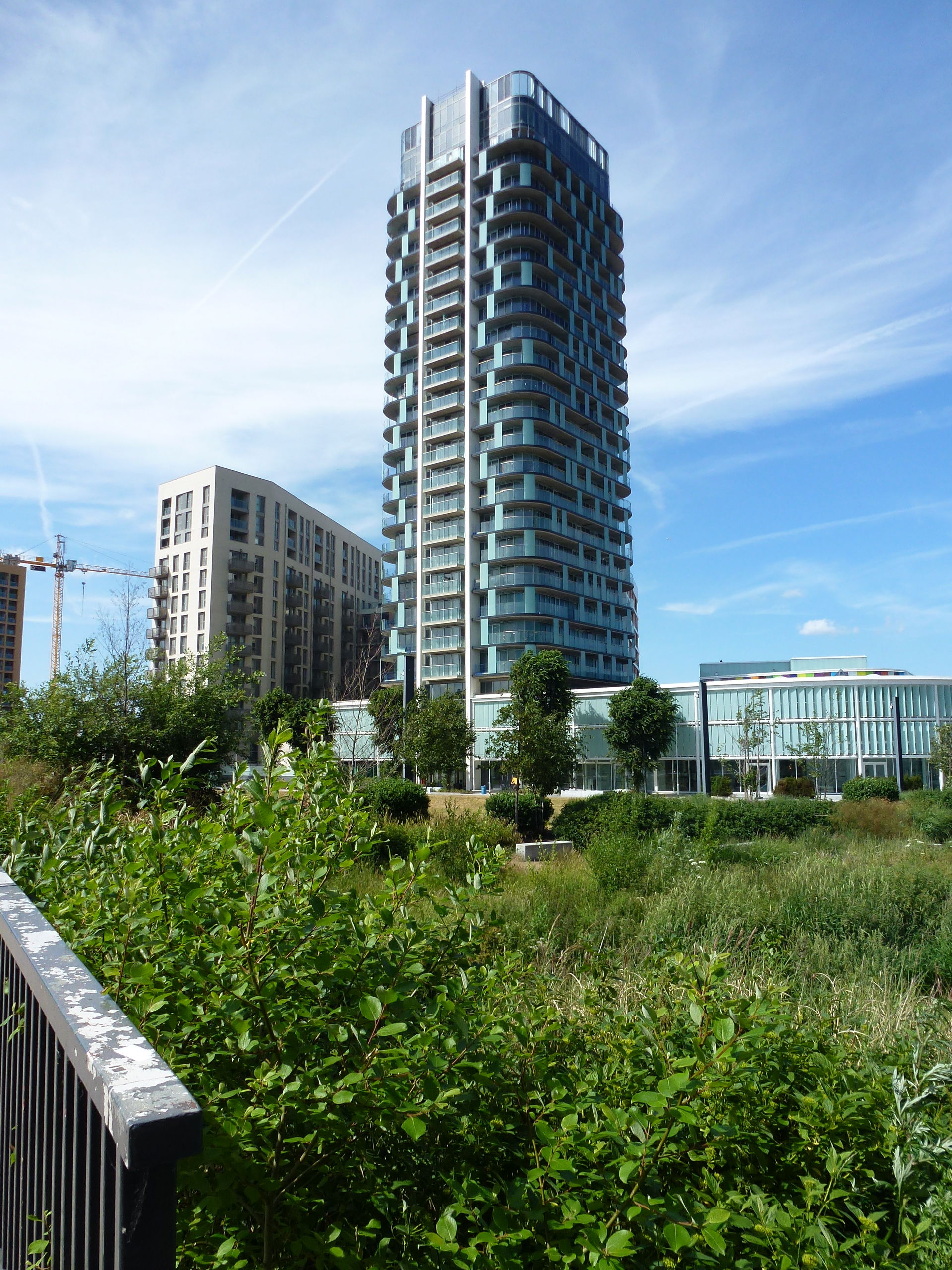 New 20+ story buildings on Lompit Vale, Lewisham, as part of th…