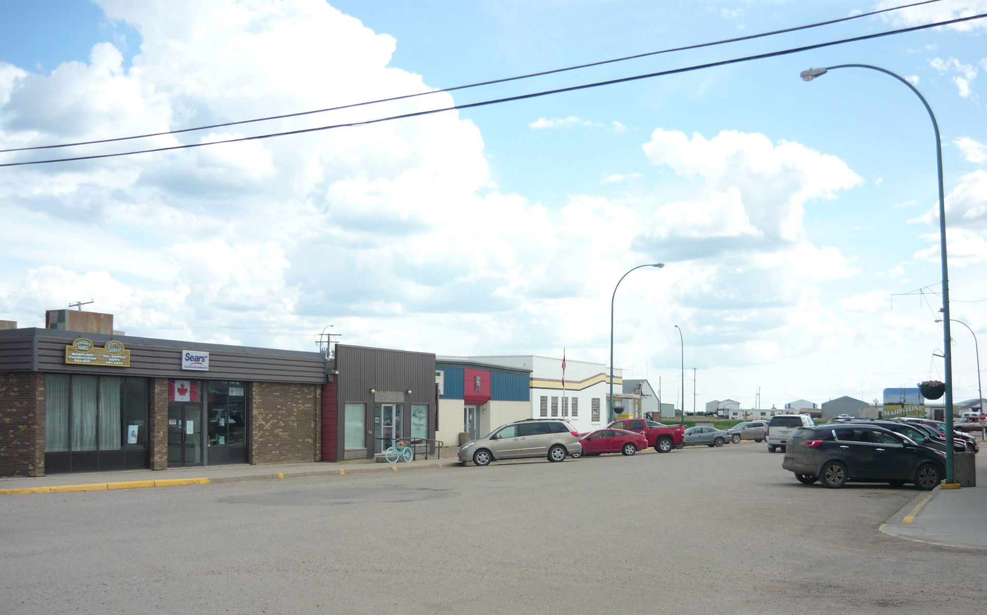 Looking south on Main Street from 1st Avenue, Village of Maidst…