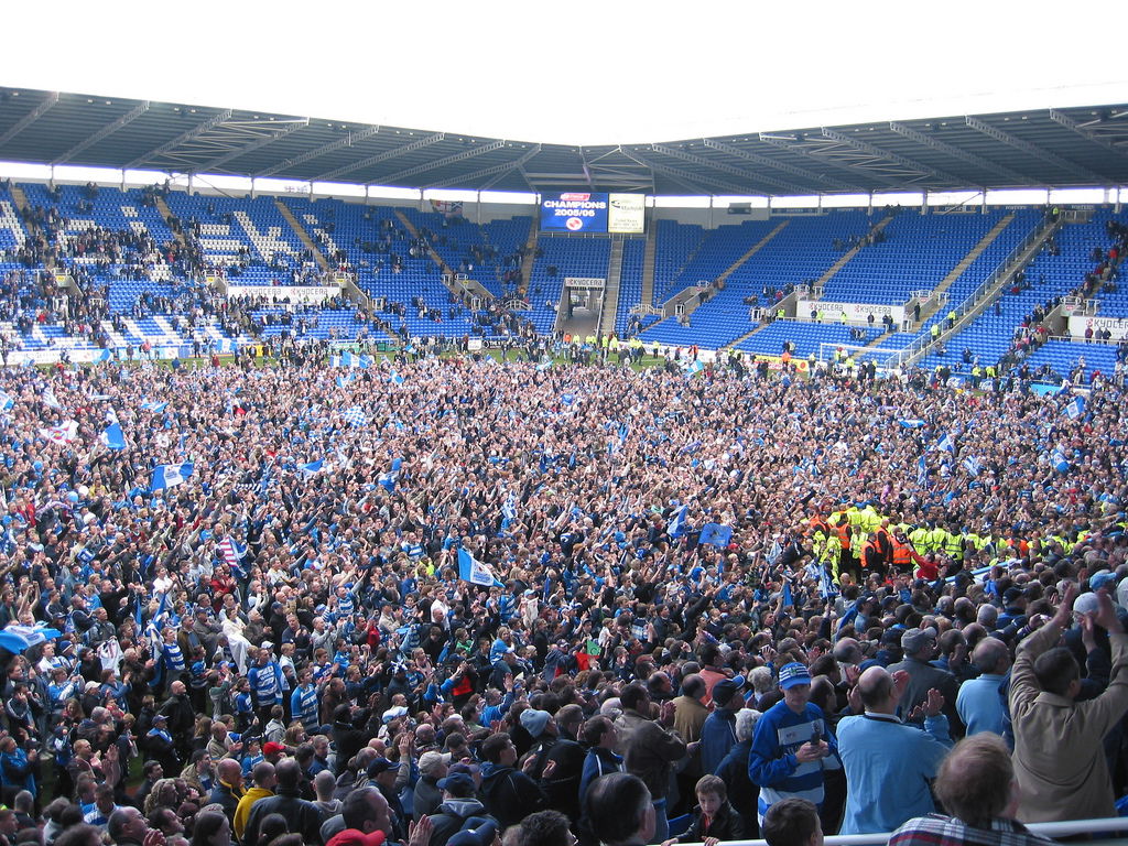 Reading football team fans celebrate their team winning the 200…