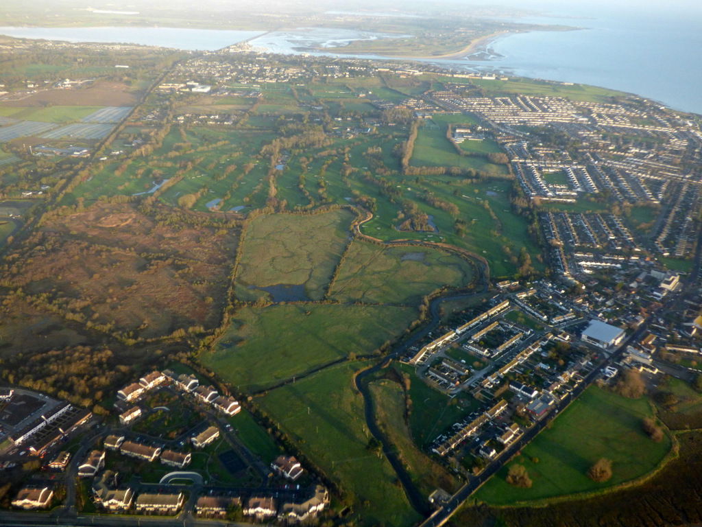 Portmarnock and the coast from the air
