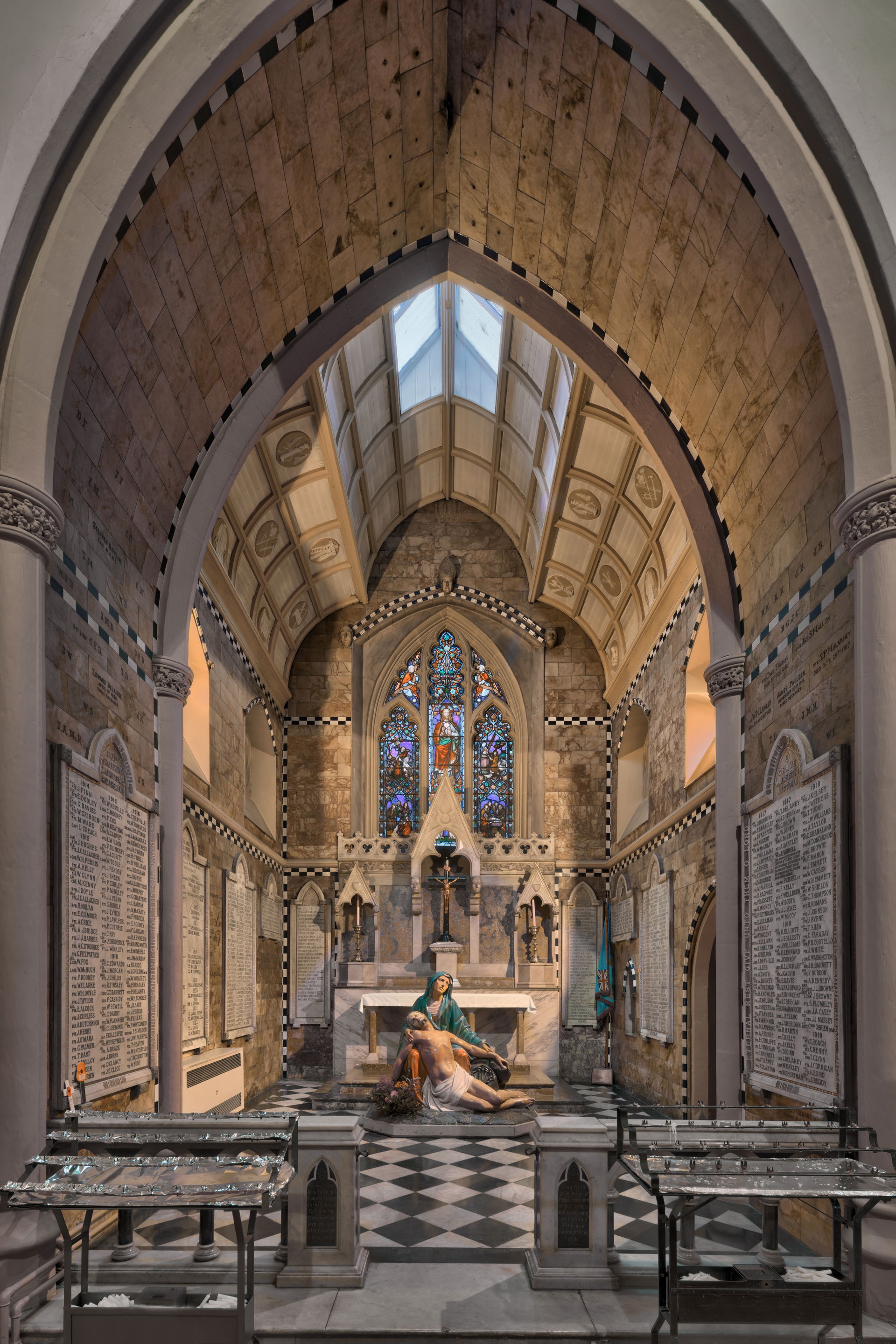 Here is an hdr photograph taken from the memorial chapel inside…
