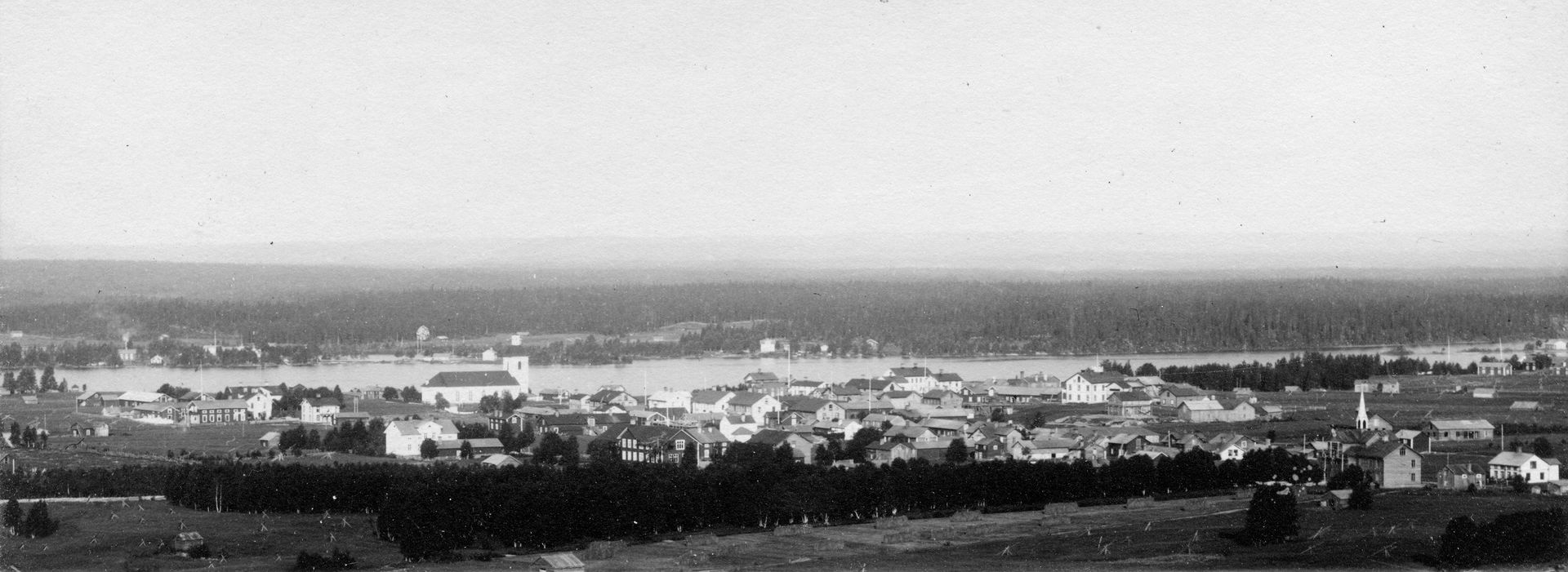 Strömsund. Vy från Bygden.