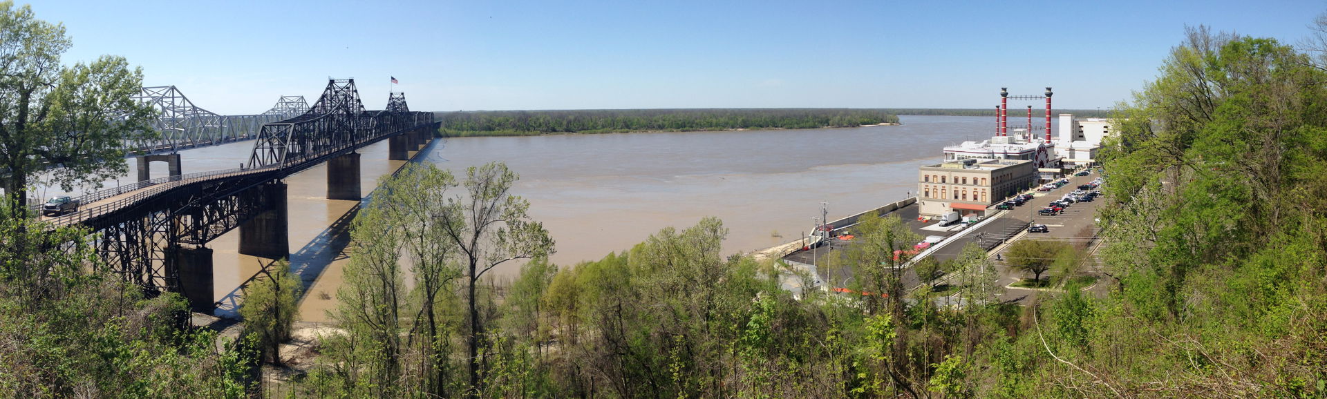 Interstate 20 crossing the Mississippi River at Vicksburg, Miss…