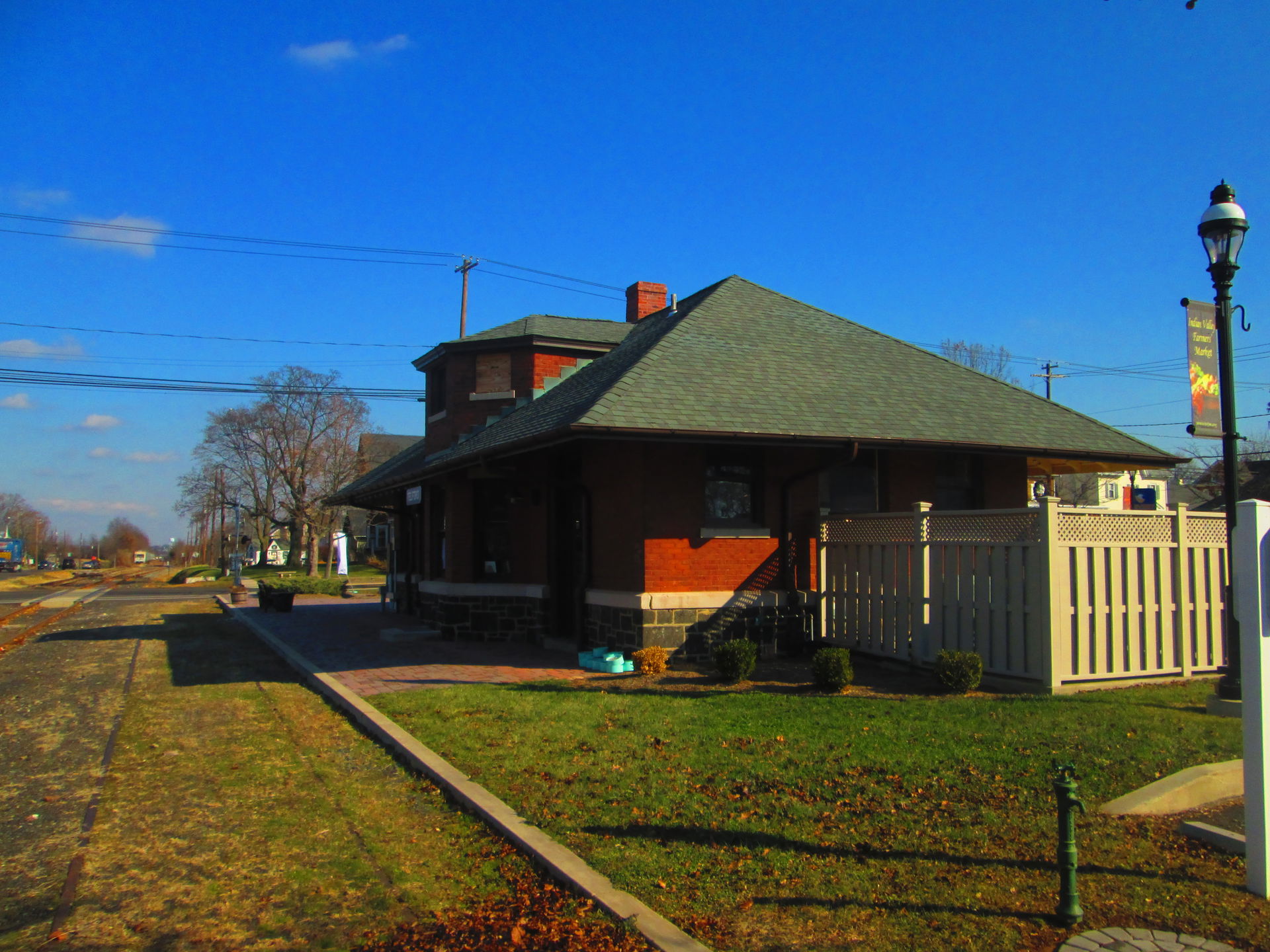 The former Reading Railroad station in Telford, Pennsylvania.