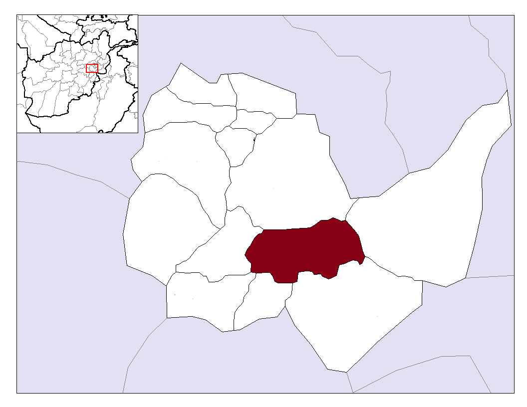 District locator in Kabul Province