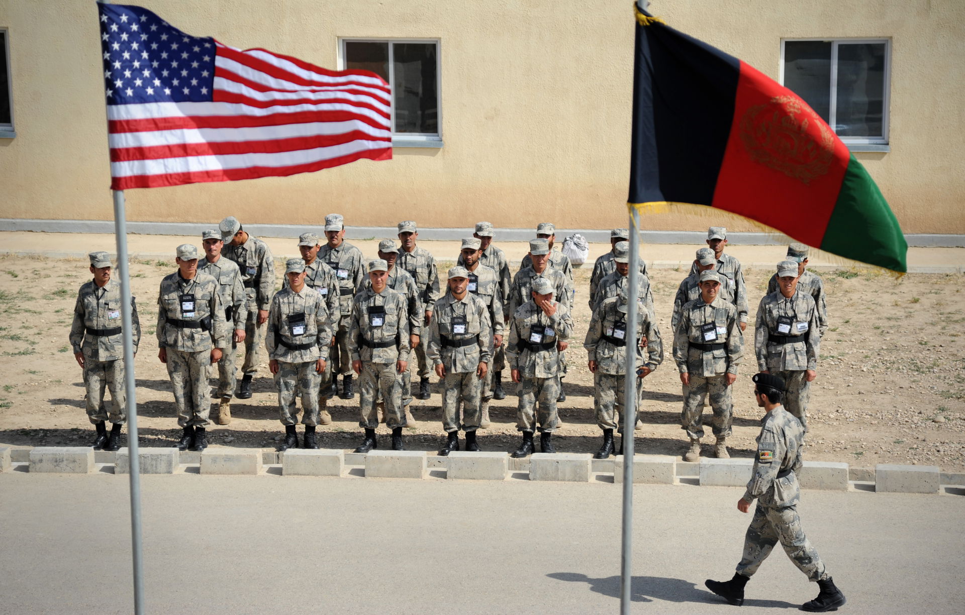 CAMP MIKE SPANN, Afghanistan -- A platoon of Afghan Border Poli…