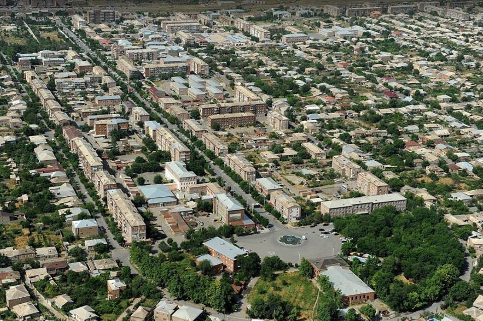 Արմավիր քաղաքը վերևից