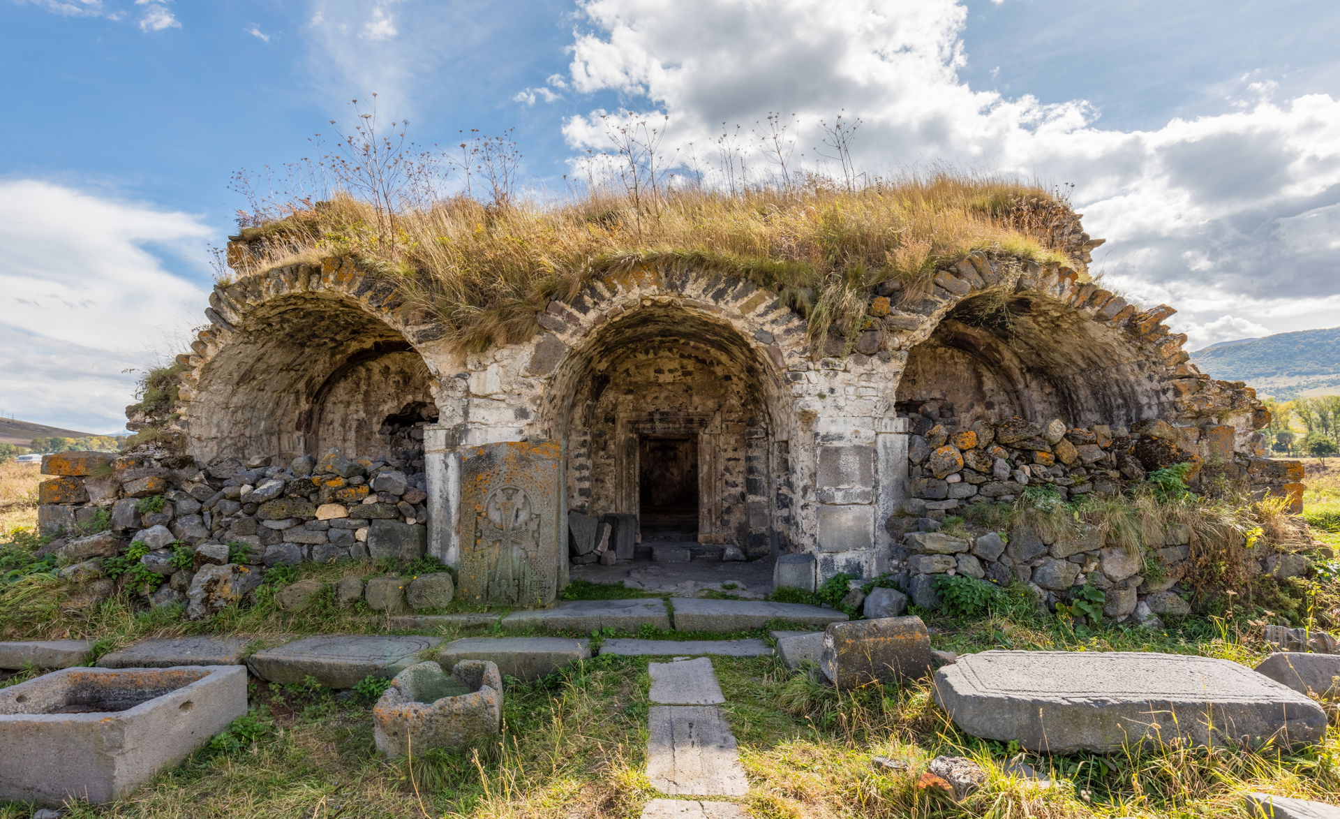 Ruined Armenian church inside Lori Berd (Lori Fortress), an 11t…