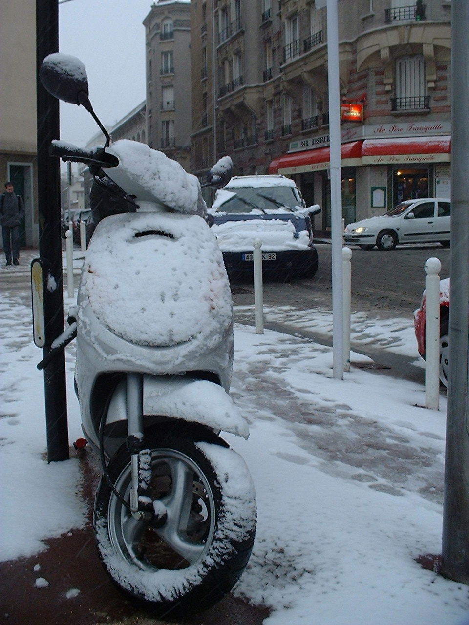 Mars 2005, neige à Montrouge