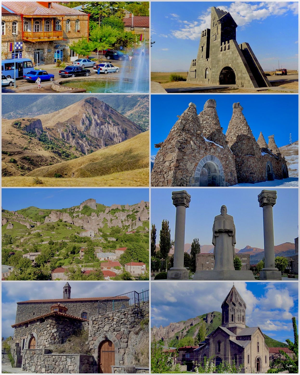 Collage of Goris, Cultural capital of the Syunik region of Arme…