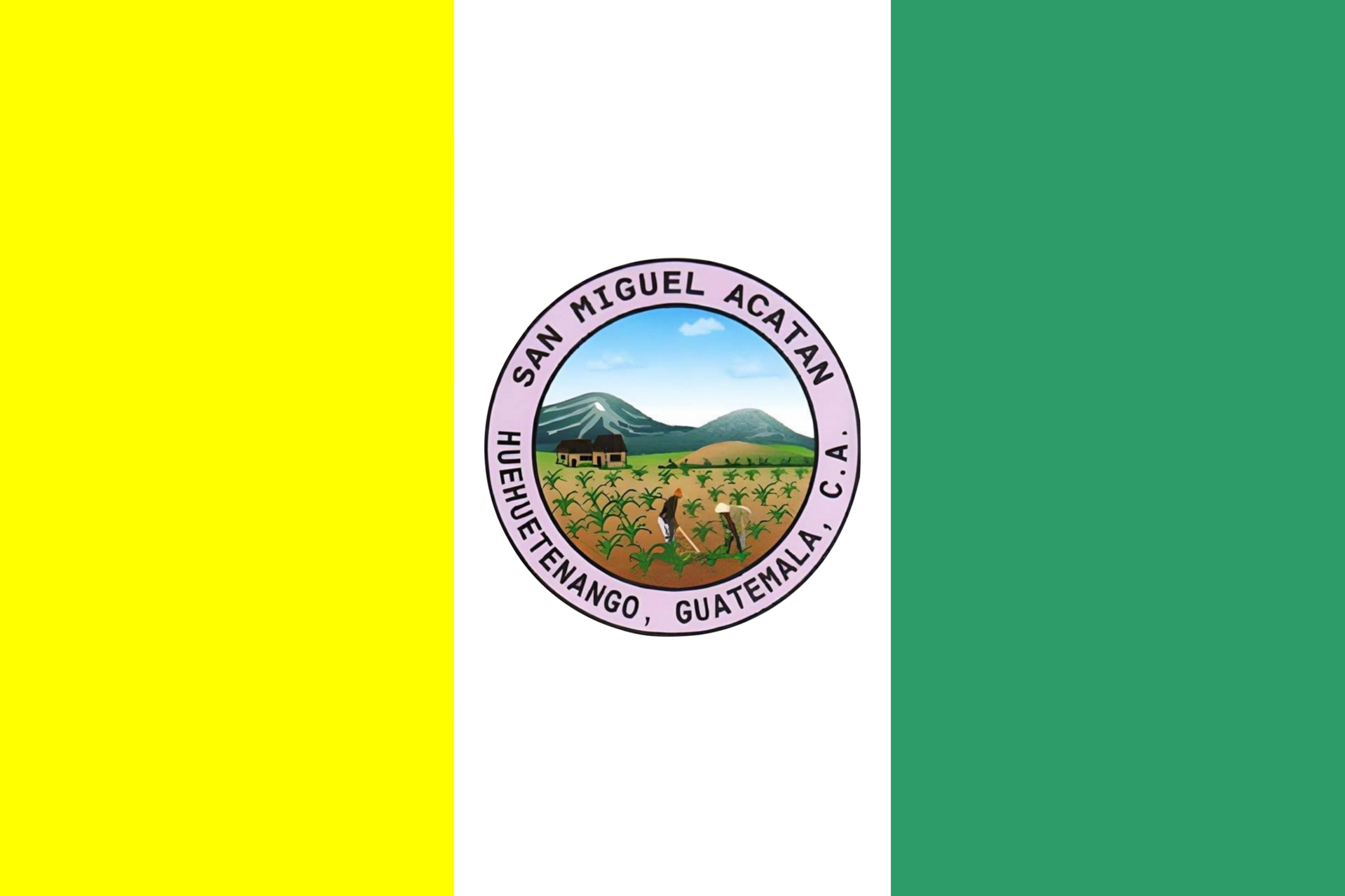 Bandera de San Miguel Acatán, Huehuetenango