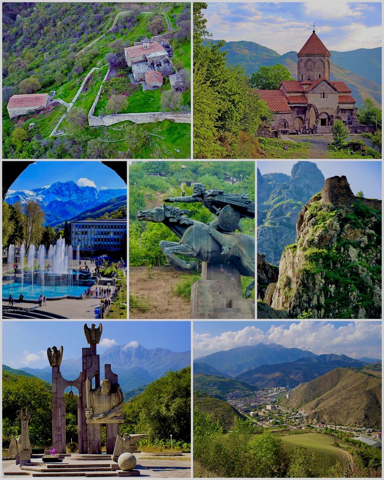 Collage of the city of Kapan, Capital of the Syunik region of A…