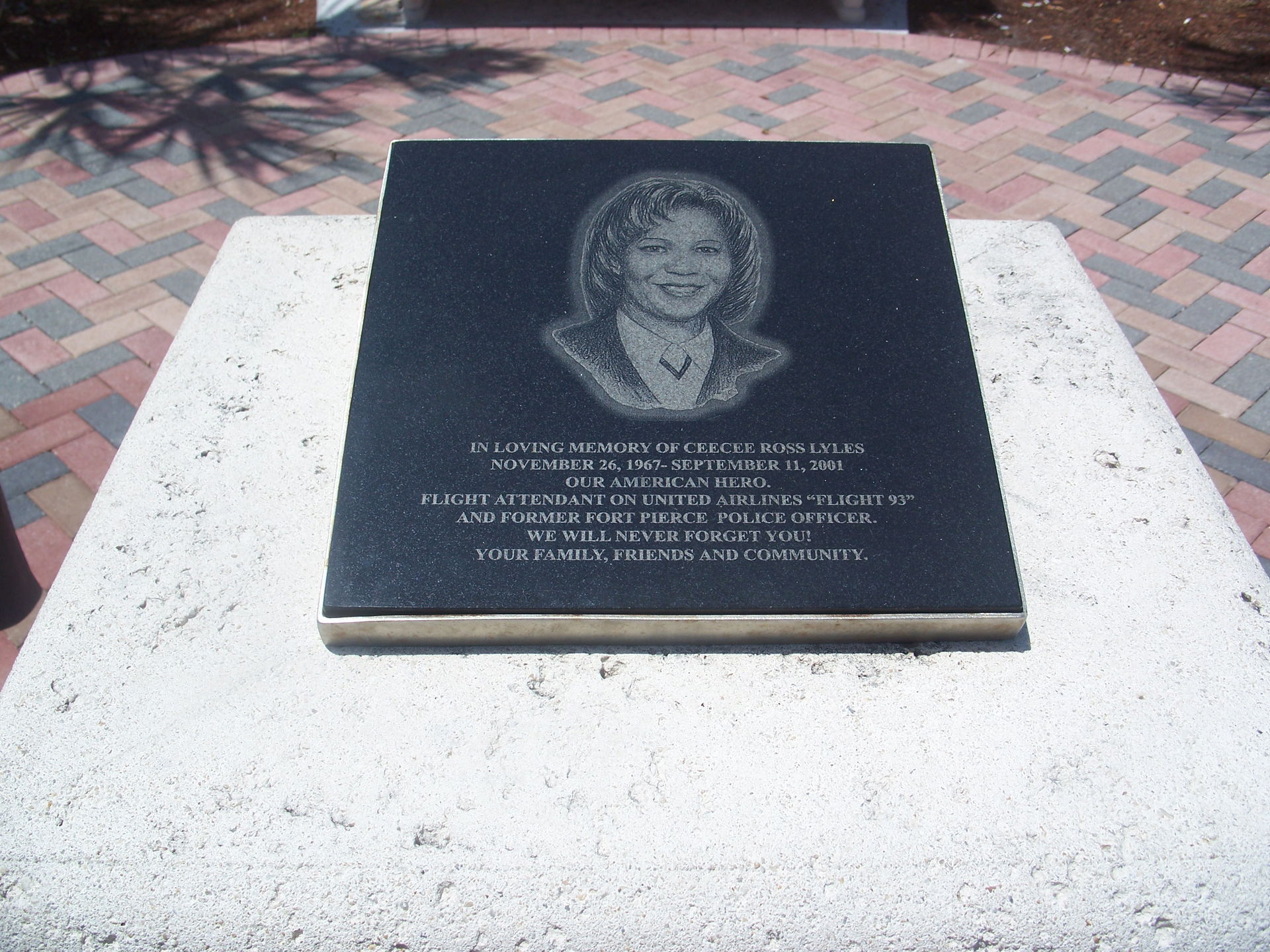 Fort Pierce, Florida: CeeCee Ross-Lyles monument. She was one o…
