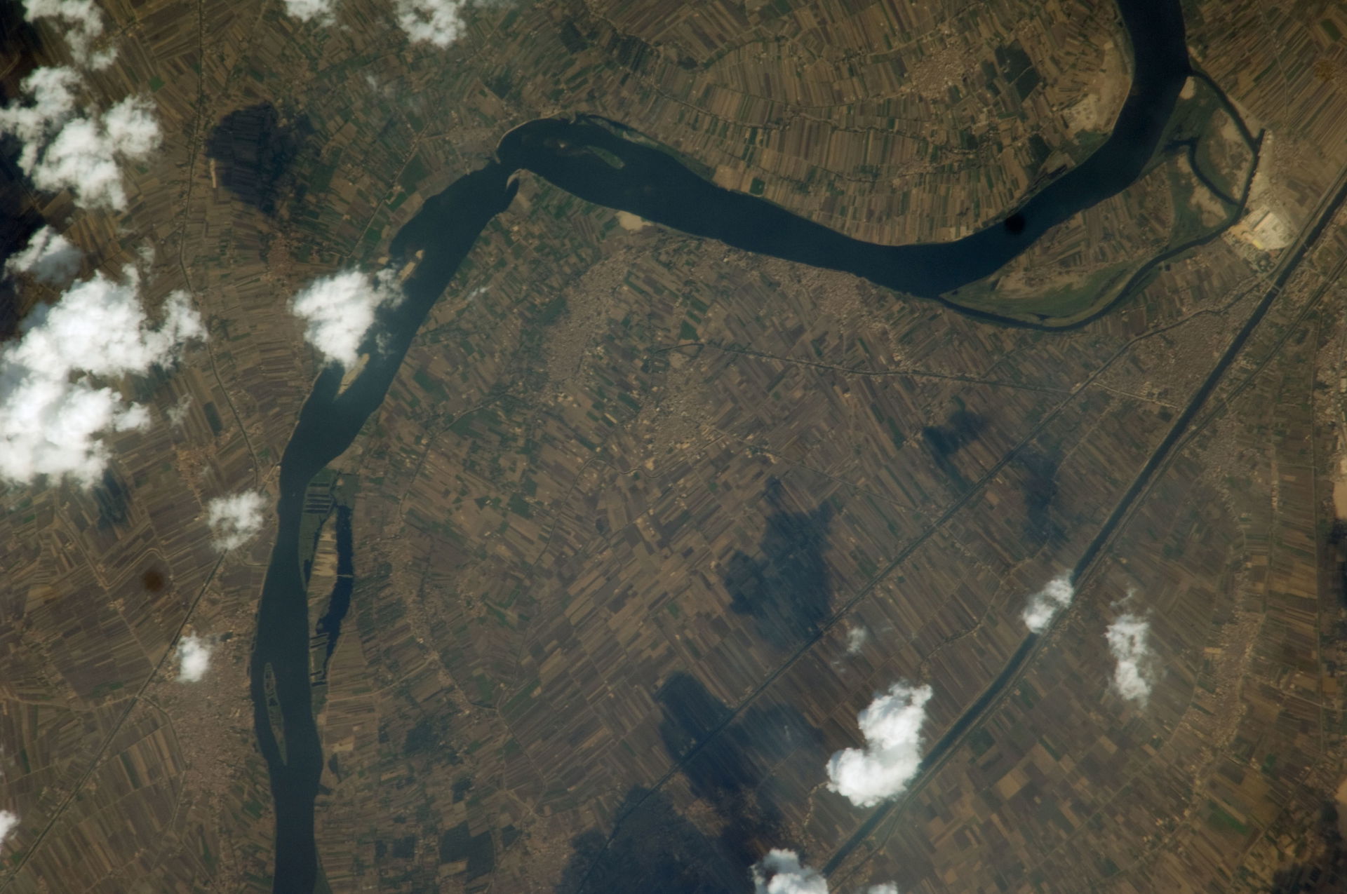 View of Egypt taken during ISS Expedition 17.