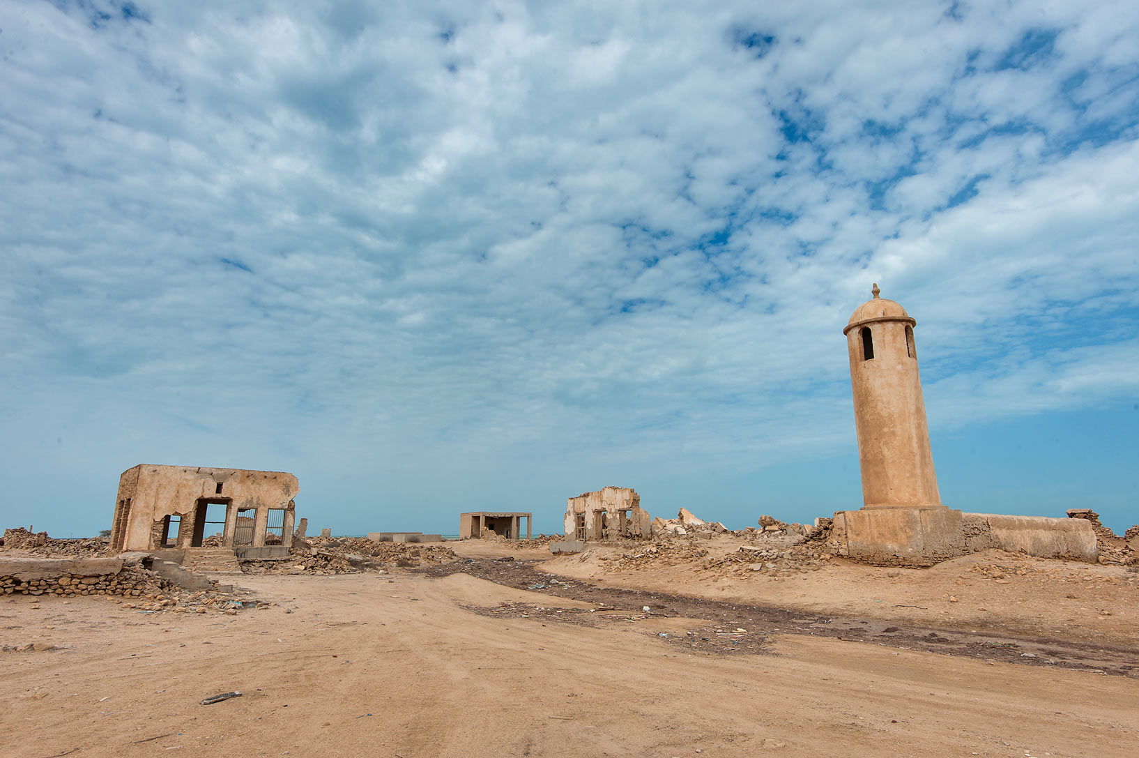 Old central square of Al Arish, northern Qatar.