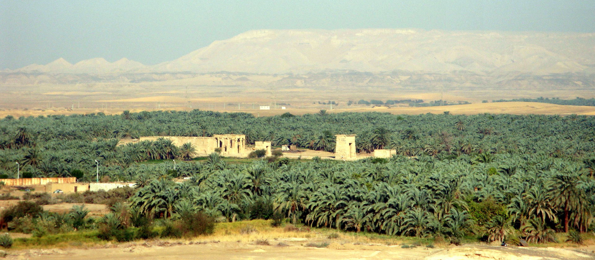 Kharga Oasis in the Libyan desert is the largest oasis known to…