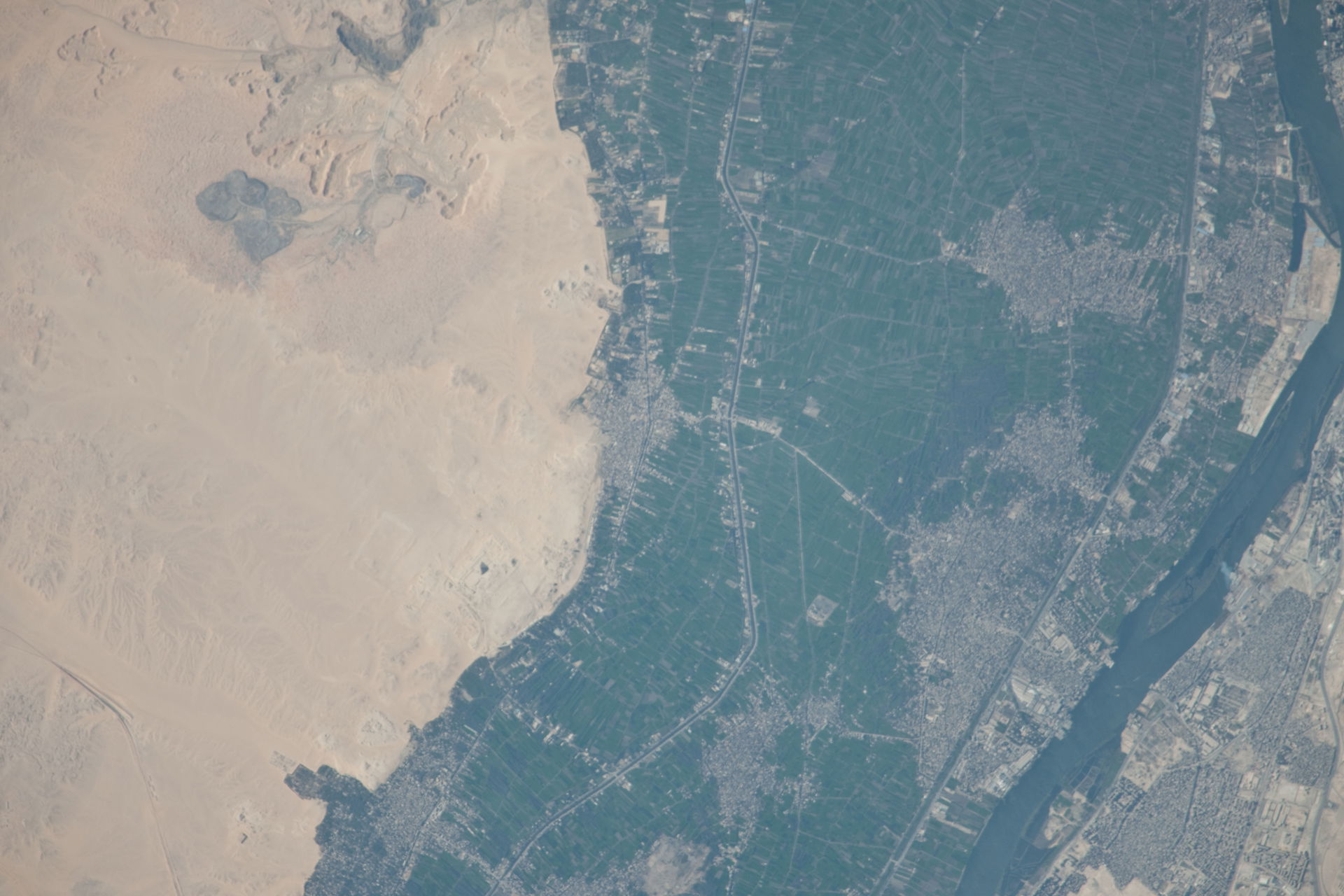 View of Egypt taken during ISS Expedition 30.