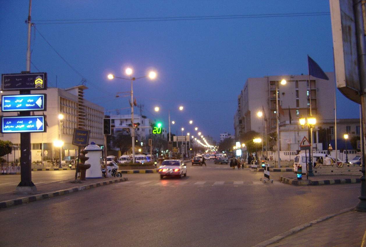 إحدى شوارع مدينة بنها