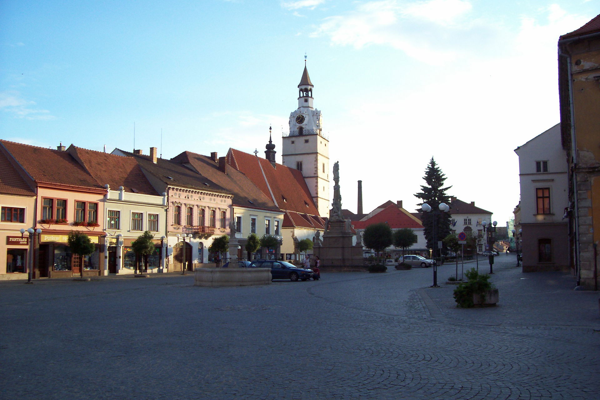 Ivančice, Czech Republic. Overall view of Palacký Square from e…