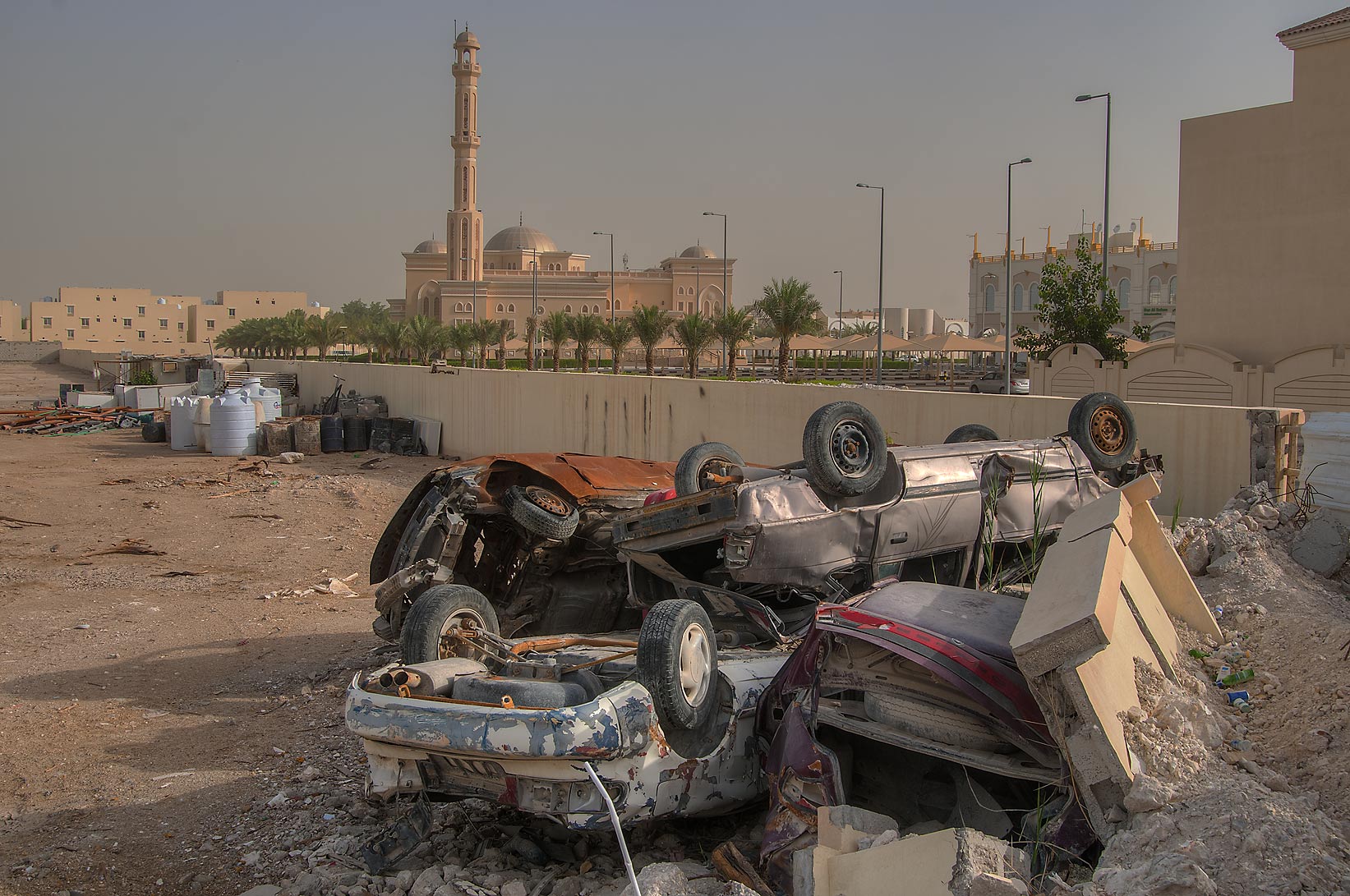 View of Dar Al Salam Mall and Dar Al Salam Mosque in the Abu Ha…