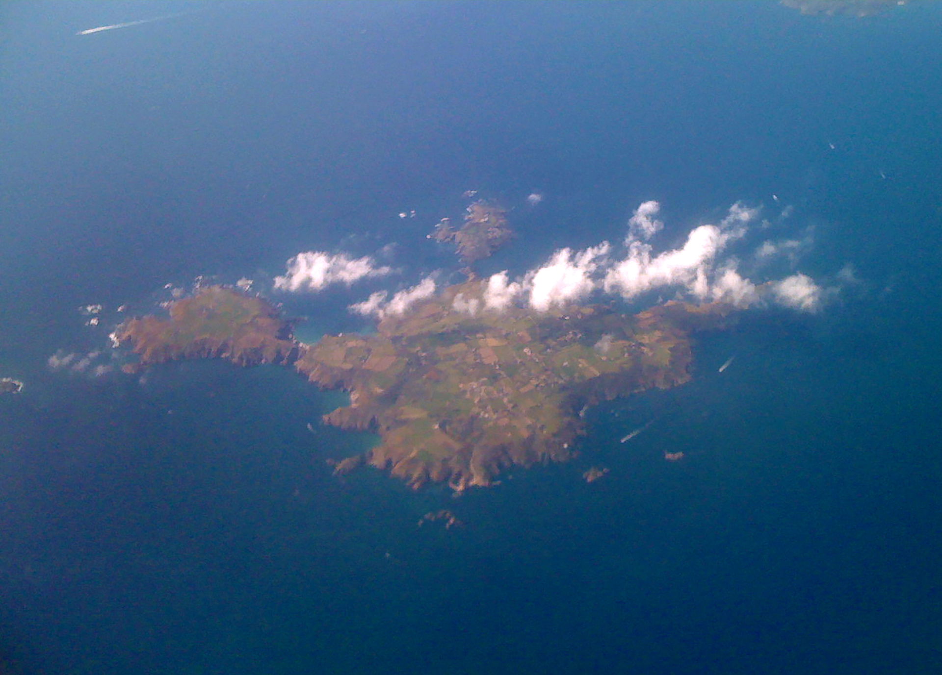 The islands of Sark and Brecqhou. Photo by Henry Johnson (2009).