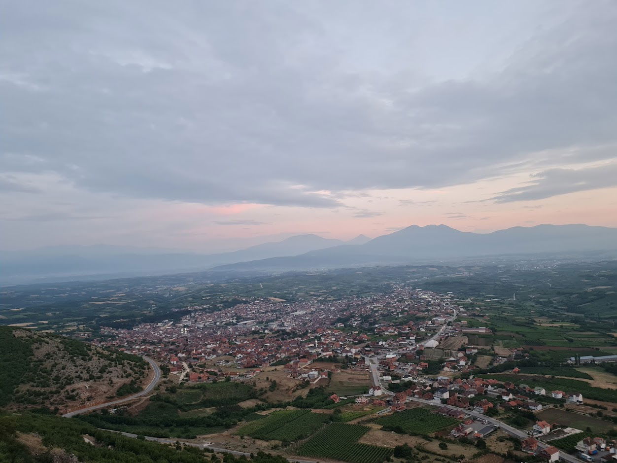 This photo shows the city of Rahovec/Orahovac from the so-calle…