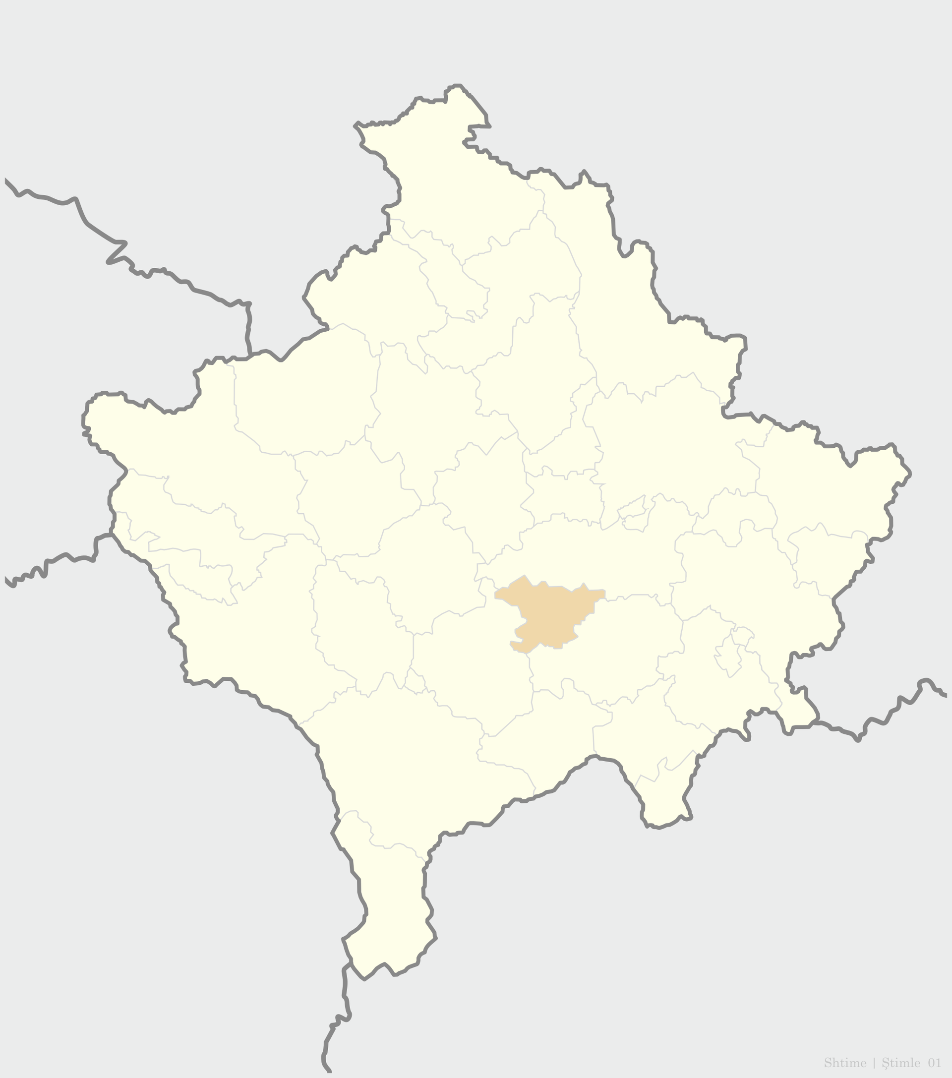 Municipality of Stimlje map