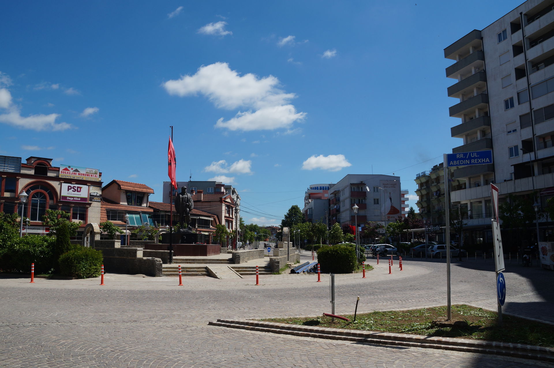 City center of Klina, Kosovo