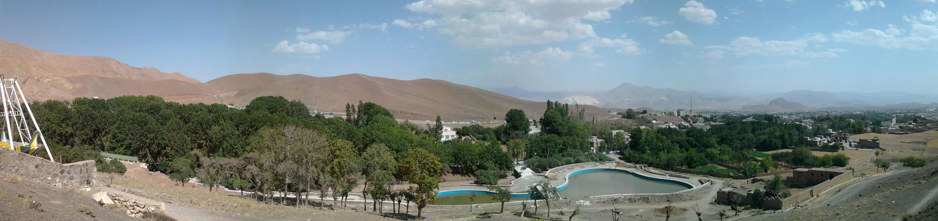 Panorama of Mahallat in summer; Iran