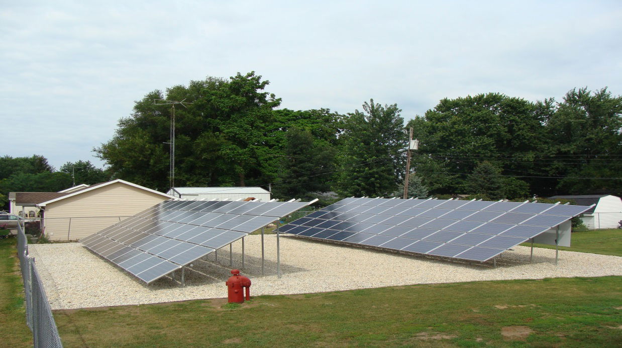 Hillcrest, IL Ogle County. Solar Array provides 50% (+/-) of th…