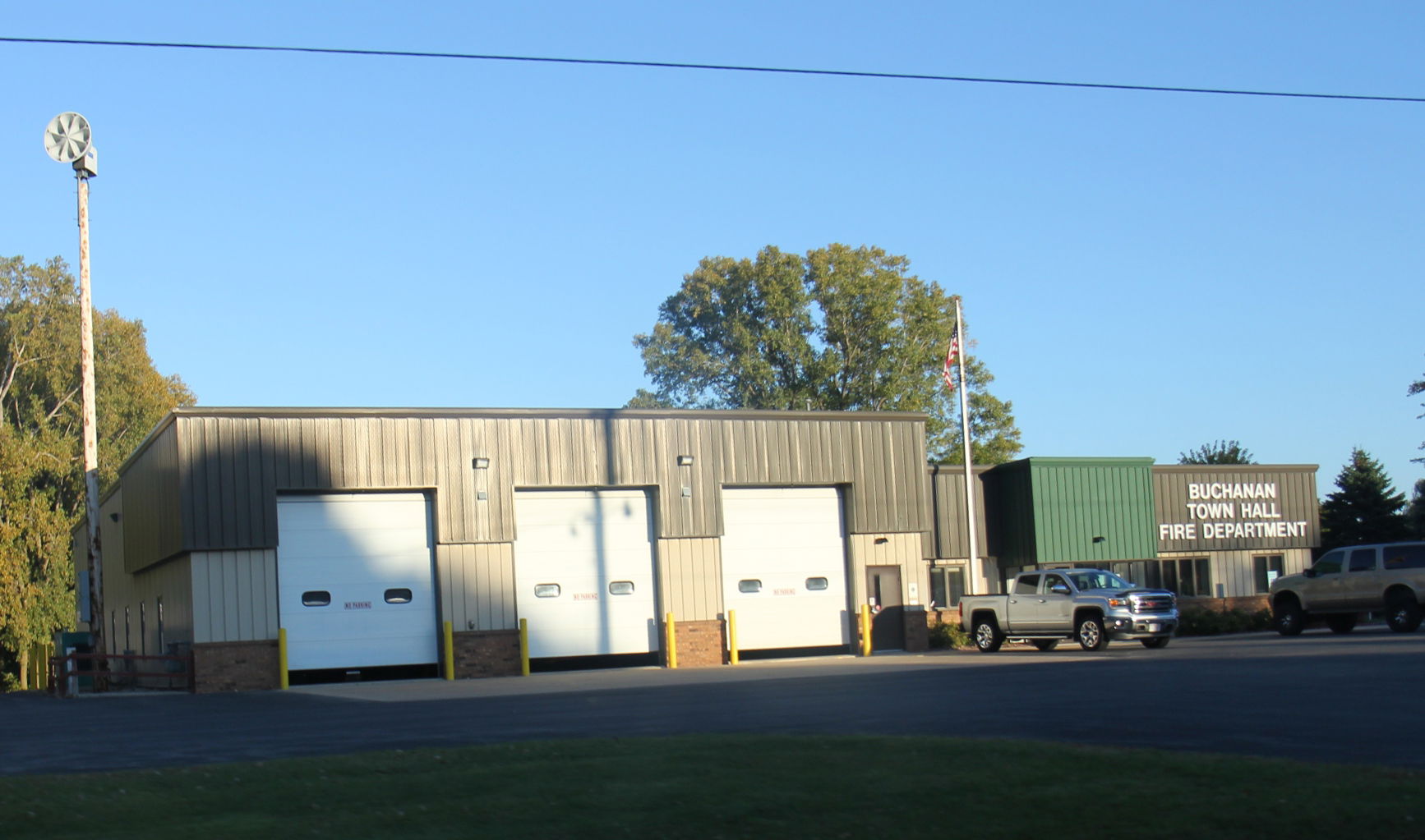 The town hall for Buchanan, Wisconsin on County N.