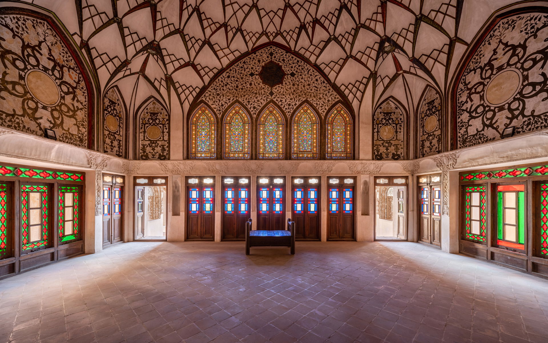 A room in Tabatabai House, Kashan, Iran