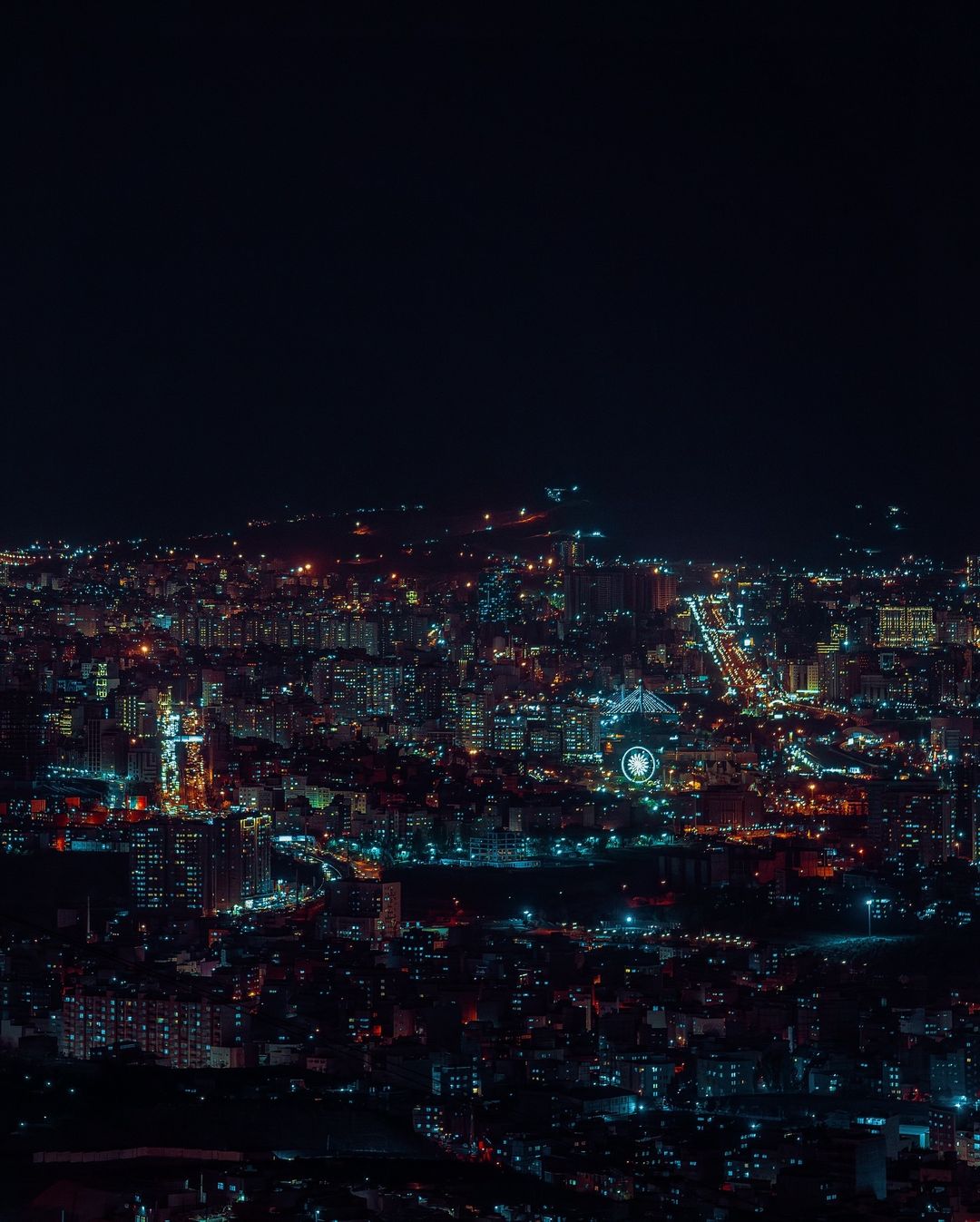 Tabriz at night