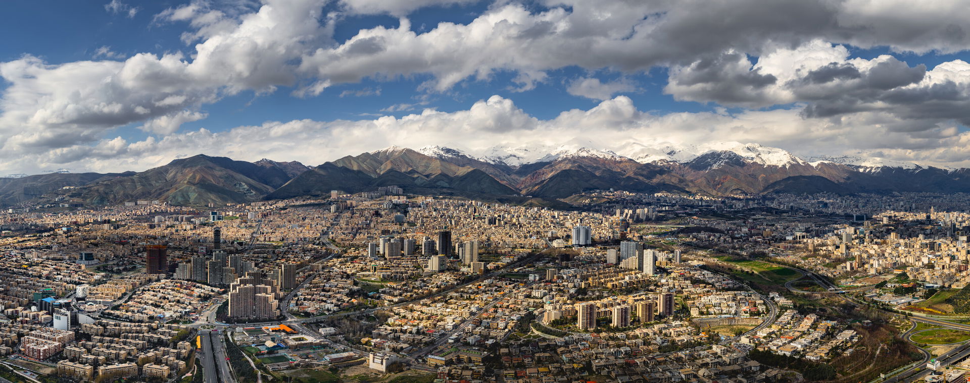 North part of Tehran photographed from the top of Milad tower i…