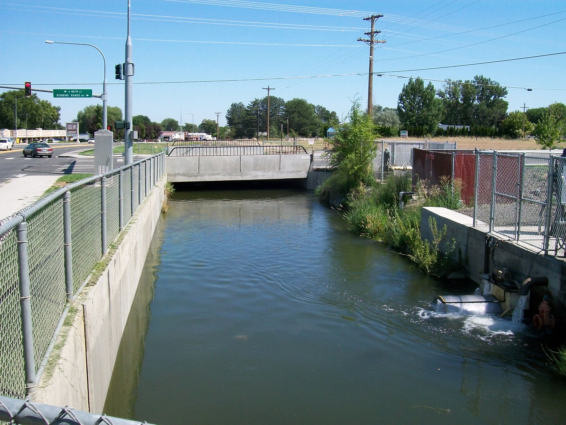 An intersection in West Richland including Bombing Range Road, …