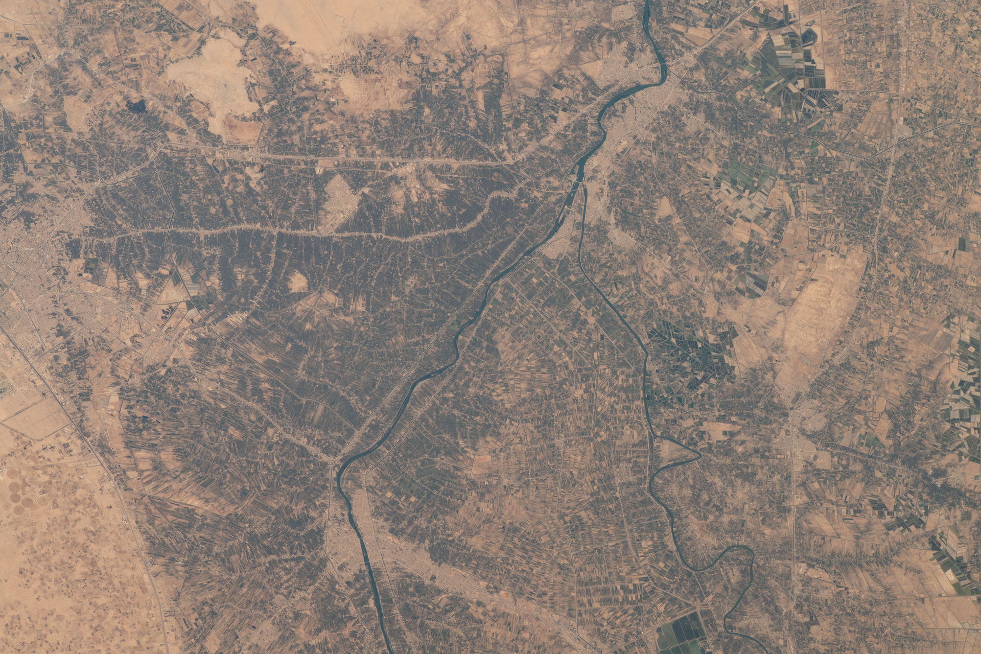 View of Earth taken during ISS Expedition 67. Euphrates, Karbal…