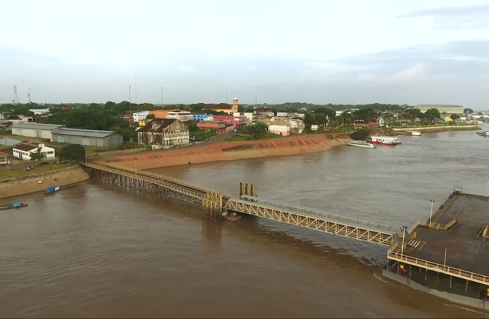 Porto de Itacoatiara, no Estado do Amazonas, Brasil.
