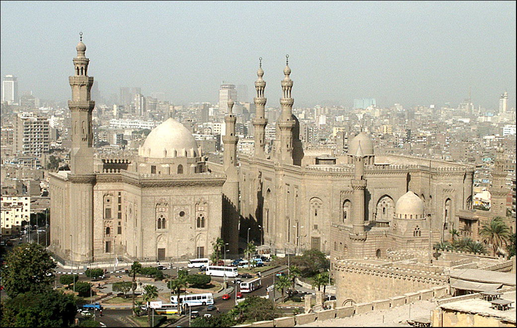 Cairo-Sultan Hassan mosque (left) and ar-Rifai mosque (right)