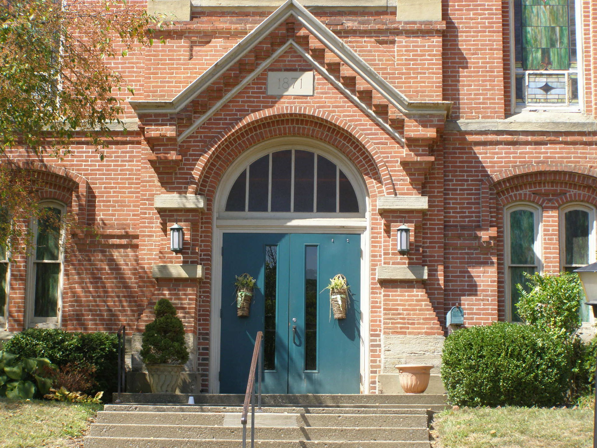 Front Door of the Methodist Episcopal Church of Millersburg, Oh…